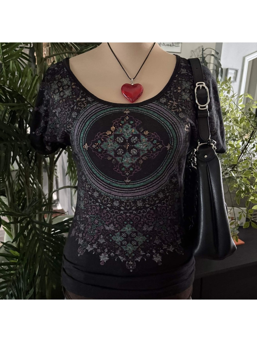 y2k boho ornate graphic tee